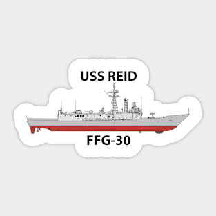 USS REID - FFG-30 - OH PERRY Sticker